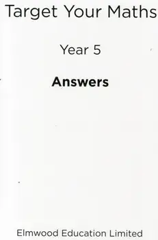 Target Your Maths Year 5 Answer Book, Paperback/Stephen Pearce