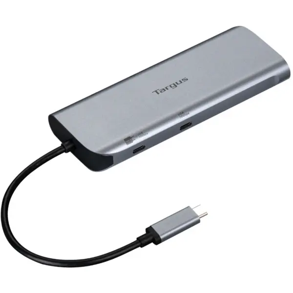 Targus Statie de andocare mobila Targus Dual Video cu Pass-Thru EPR de 140 W, Gri
