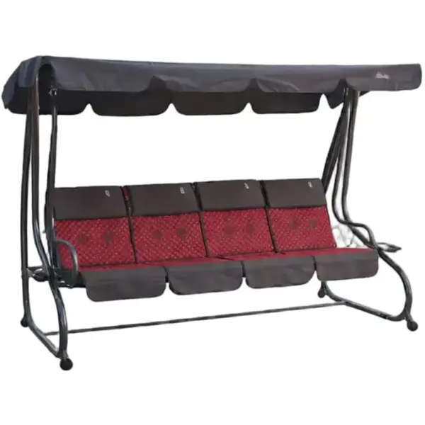 Tarrington House Balansoar Sorrento cu functie de pat, 4 Locuri, 232 x 120 x 164 cm, Visiniu