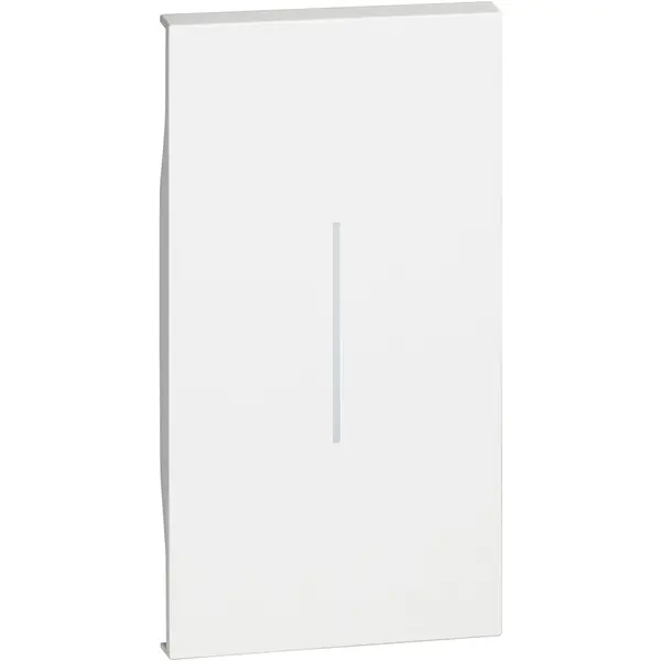 Tasta iluminabila 2 module Bticino Living Now KW01M2, alb