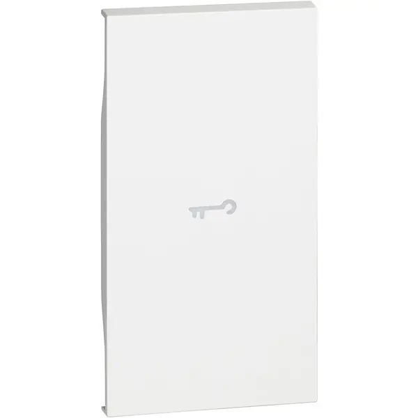 Tasta iluminabila 2 module simbol cheie Bticino Living Now KW01M2F, alb