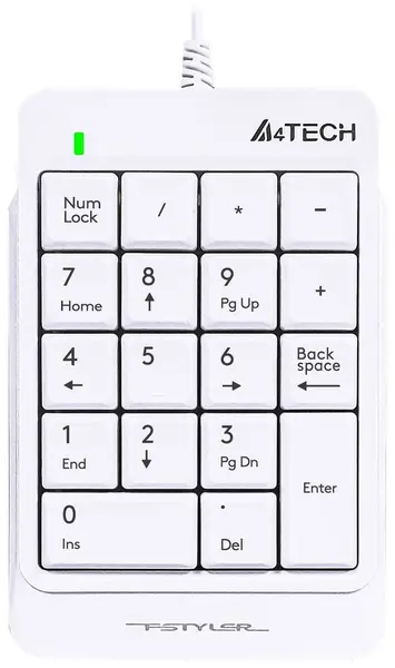 Tastatura A4tech - FK-13P FStyler, alba