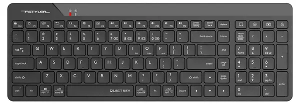Tastatură A4Tech - Fstyler FBK23 AS, wireless , negre