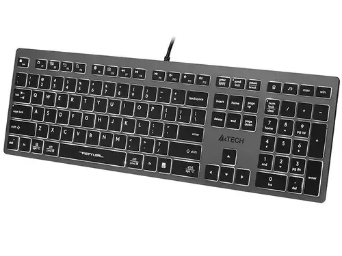 Tastatura A4Tech Fstyler FX60H, Wired, USB, iluminare (Negru)