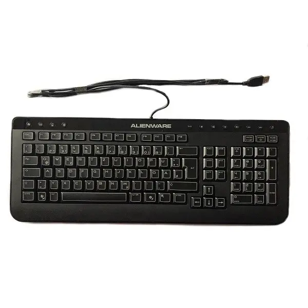 Tastatura ALIENWARE; layout: US; NEGRU; USB; MULTIMEDIA; "0VH31T"