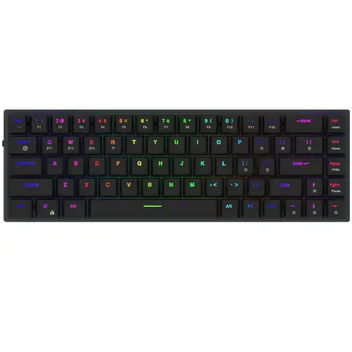 Tastatura AQIRYS Agena, Wireless 2.4 GHz, Bluetooth, USB (Negru)