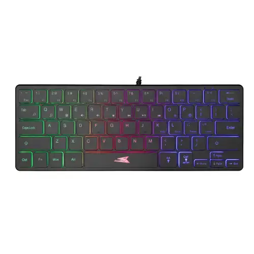 Tastatura Baracuda SEAHORSE BGK-04141, Wired, 64 taste, 1.5m, Layout US (Negru)