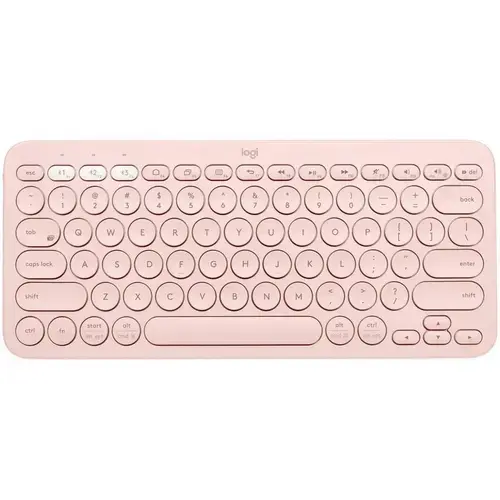 Tastatura Bluetooth Logitech Pebble Keys 2 K380s, Multi-Device (Roz)