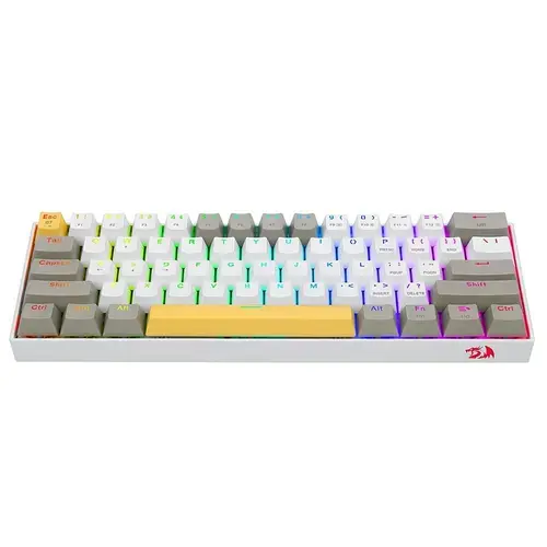 Tastatura Bluetooth si cu fir gaming mecanica Redragon Draconic Pro, iluminare RGB, Multicolor