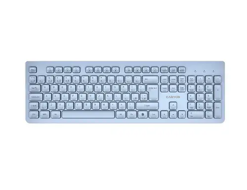 Tastatura Canyon HKB-W01 UK/US, Wireless, USB (Albastru)