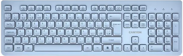 Tastatură Canyon - HKB-W01, wireless , albastru