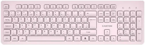 Tastatură Canyon - HKB-W01, wireless, bej