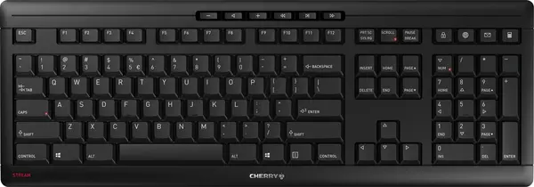 Tastatura Cherry - Stream, fara fir, neagra