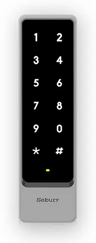 Tastatura control acces slim, Sebury sTouch2s, Rfid & Mifare, Releu, Wiegand, IP65, Taste Touch iluminate