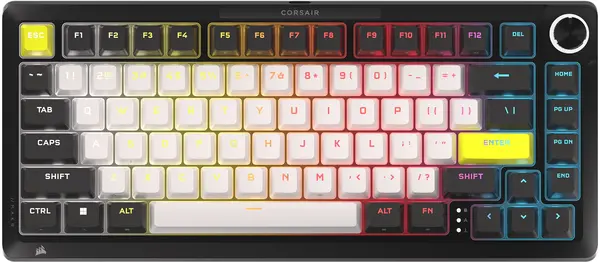 Tastatură de gaming Corsair – MAKR PRO 75, Hall Effect, MGX Hyperdrive, RGB, Carbon