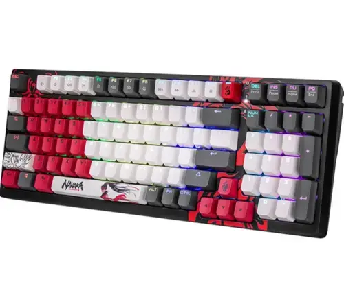 Tastatura gaming A4tech S98 Naraka, USB, Cu fir, iluminare RGB