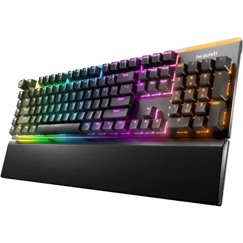 Tastatura Gaming Be quiet! Light Mount, iluminare aRGB, Silent Tactile Switches, Mecanica, Wired, USB (Negru)