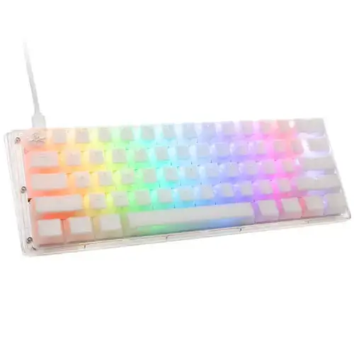 Tastatura Gaming Ducky One 3 Aura, iluminare RGB, Wired, USB, Cherry MX Speed Silver (Alb)