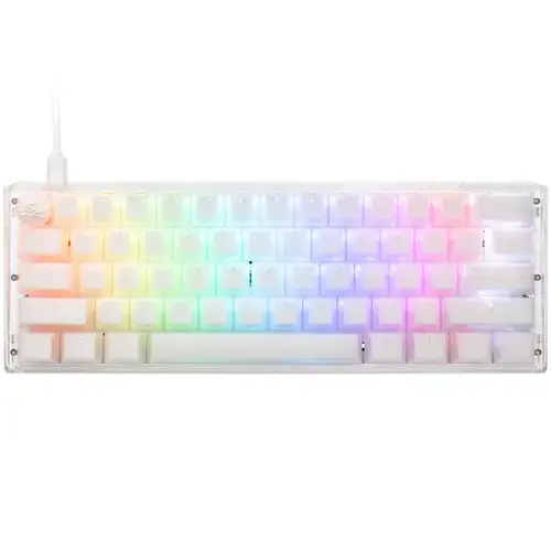 Tastatura Gaming Ducky One 3 Aura, Wired, USB, iluminare RGB, Gateron Baby Kangaroo (Alb)