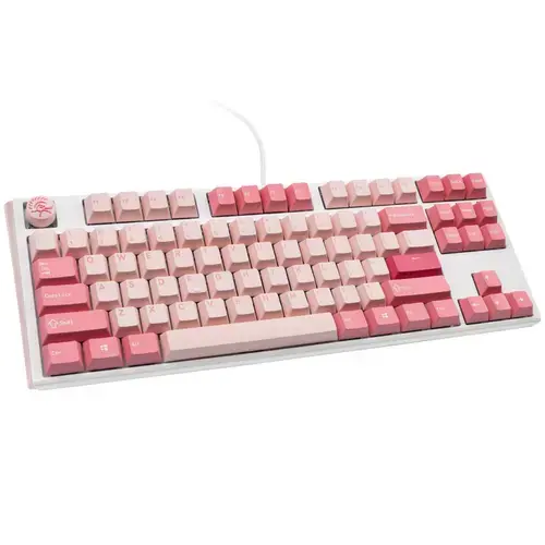 Tastatura Gaming Ducky One 3 Gossamer TKL, Wired, USB (Roz/Alb)