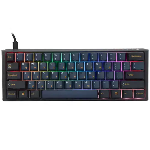 Tastatura Gaming Ducky One 3 Pro Mini Nazca Line, iluminare RGB, Wired, USB (Negru/Albastru)