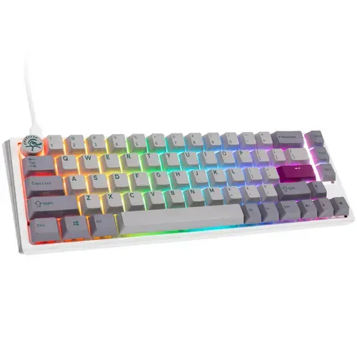 Tastatura Gaming Ducky One 3 SF, RGB, Wired, USB, Cherry MX Brown Switches (Gri/Alb)