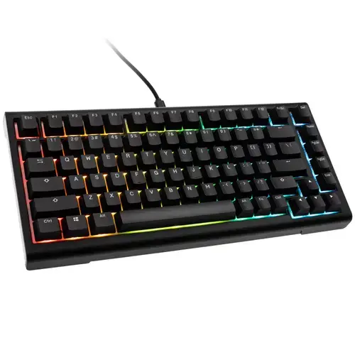 Tastatura Gaming Ducky Tinker 75, iluminare RGB, Wired, MX-Speed Silver (Negru)