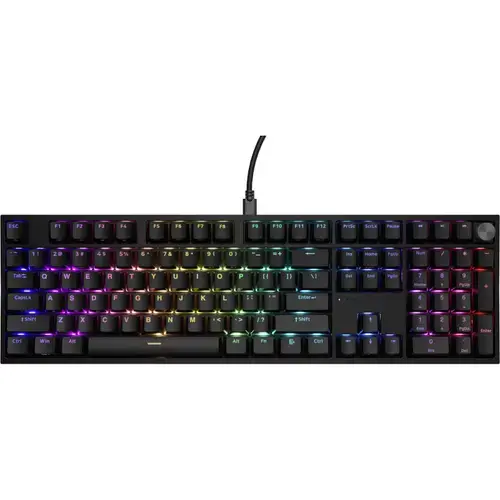 Tastatura Gaming Genesis THOR 404, iluminare RGB, Wired, Gateron Yellow Pro Switch, Mecanica (Negru)