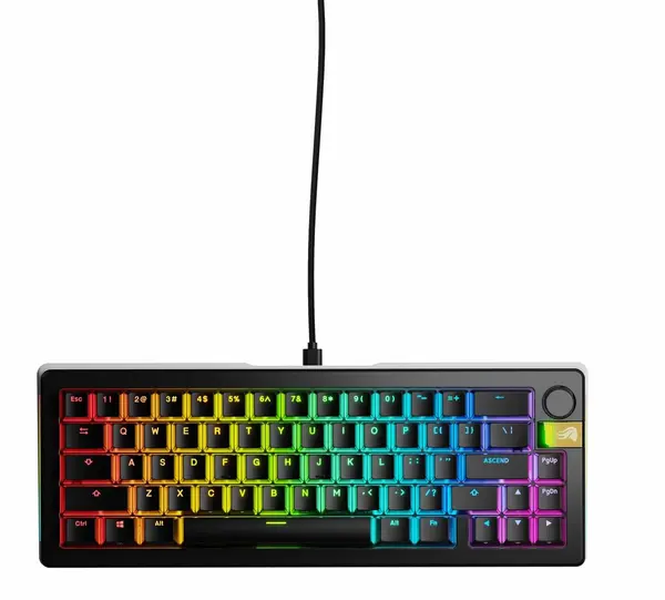 Tastatură gaming Glorious - GMMK 3 PRO, Glorious Fox HE, RGB, 65%, negru