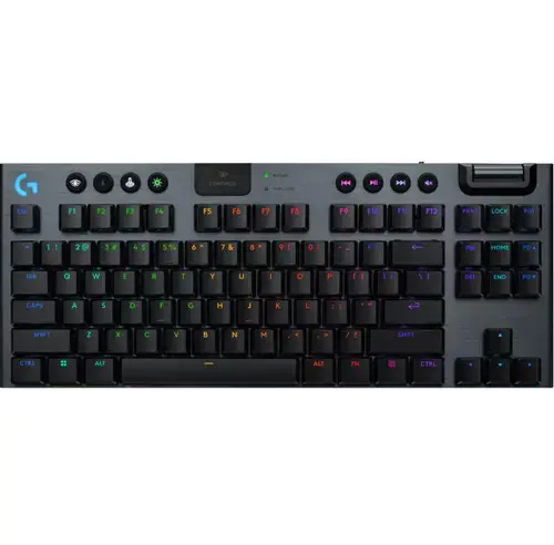 Tastatura Gaming Logitech G915 X Lightspeed TKL, Mecanica, Wired, Wireless, iluminare RGB (Negru)