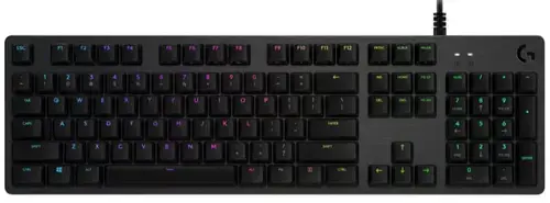 Tastatura Gaming Mecanica Logitech G512 Carbon RGB, GX Blue Switch, US Layout, USB (Negru)