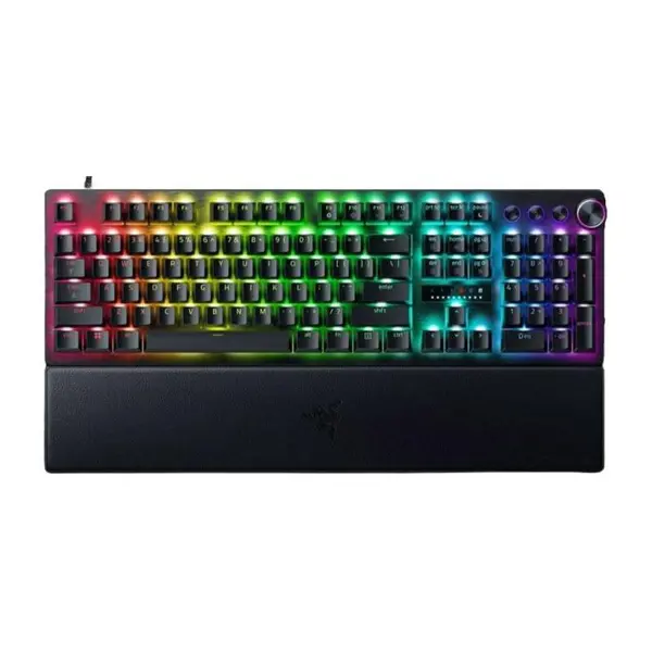 Tastatura gaming mecanica Razer Huntsman V3 Pro Analog Optical, iluminare Razer Chroma RGB, US layout, Neagra