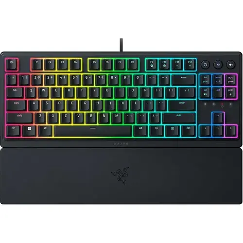 Tastatura Gaming Mecanica Razer Ornata V3 TKL, Iluminare Chroma RGB, Cu fir, Layout US (Negru)