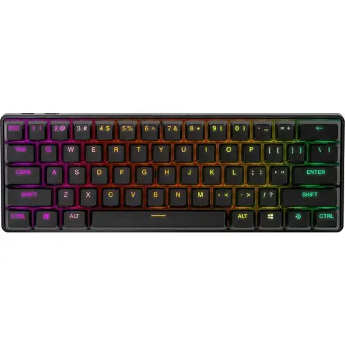Tastatura Gaming Mecanica SteelSeries Apex Pro Mini Wireless, OmniPoint 2.0, Bluetooth, iluminare RGB (Negru)