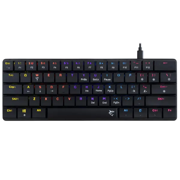 Tastatura gaming mecanica White Shark Nagamaki, Switch Red, Negru