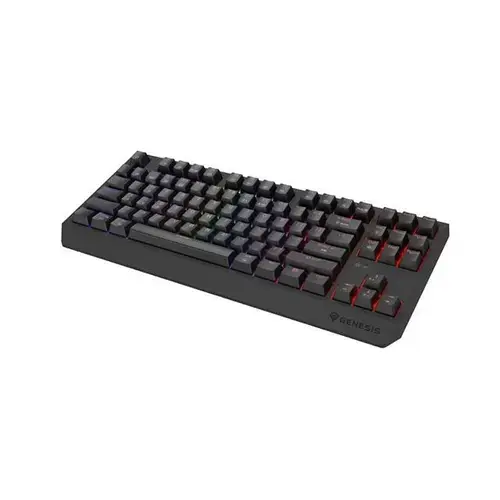 Tastatura Gaming Mecanica Wireless Genesis Thor 230 TKL, Bluetooth, Layout US, Iluminare RGB, Switch-uri Outemu Panda (Negru)