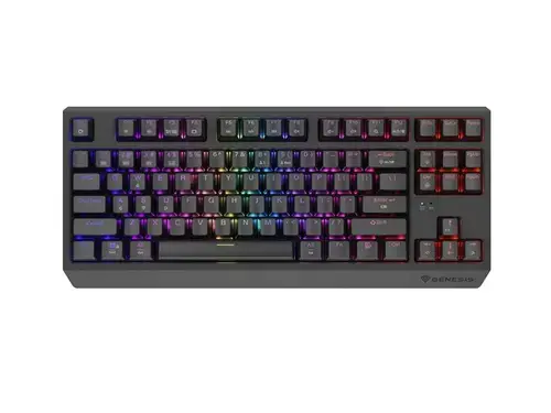 Tastatura Gaming Mecanica Wireless Genesis Thor 230 TKL, Iluminare RGB, Switch-uri Outemu Red, Hot-Swap (Negru)