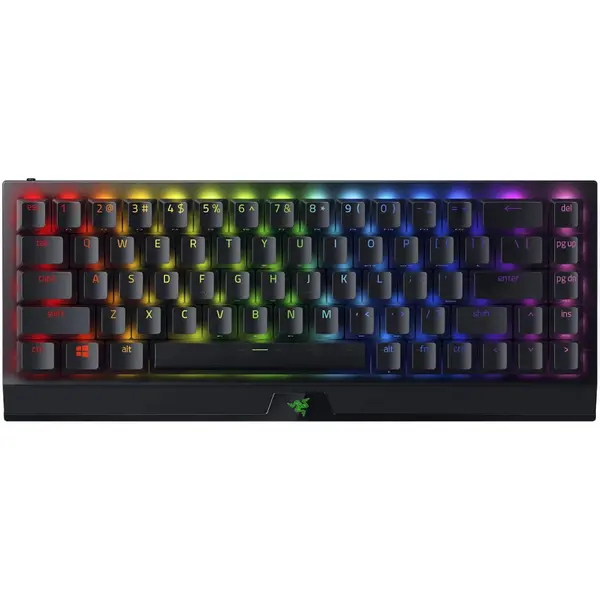 Tastatura gaming Razer BlackWidow V3 Mini HyperSpeed, Green Switch, Mecanica, HyperSpeed Wireless, Negru