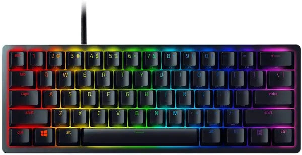 Tastatură gaming Razer - Huntsman Mini, Optical Red, neagră