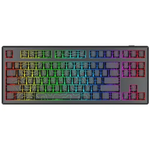 Tastatura Gaming Redragon Uranus 87 Pro, Wired, Bluetooth, iluminare RGB (Negru)