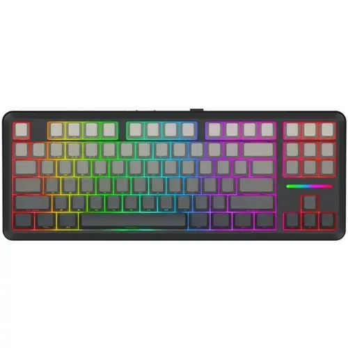 Tastatura Gaming Redragon Wildslash Pro, Wired, Wireless 2.4Ghz, Bluetooth, iluminare RGB (Negru)