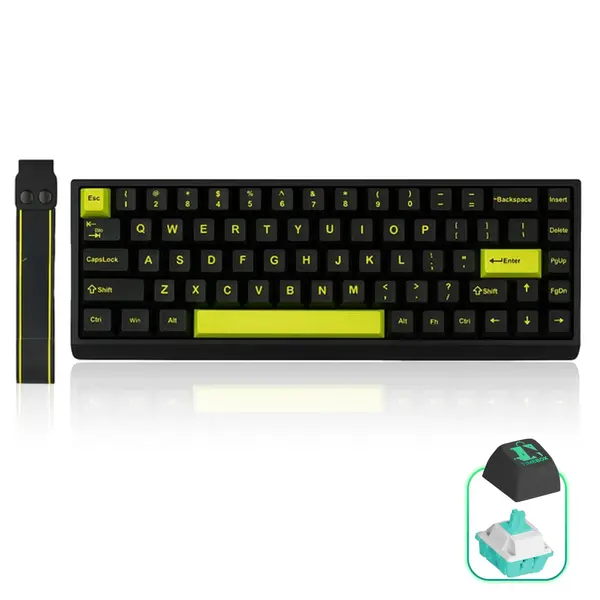 Tastatura gaming Timebox, 68 taste, Switch-uri magnetice Hall-Effect, Negru - Default Title