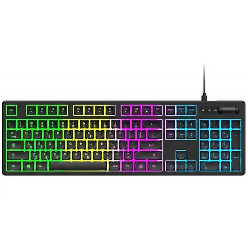 Tastatura Gaming Wired USB WZK WKG-200, RGB, 1.5m, Neagra