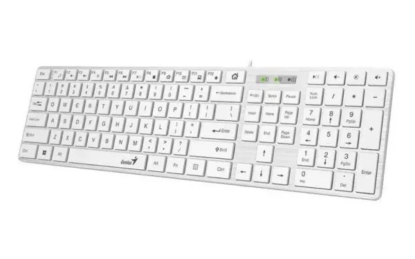 Tastatura Genius SlimStar 126 USB, alb Tastatura Genius SlimStar 126 USB, alb