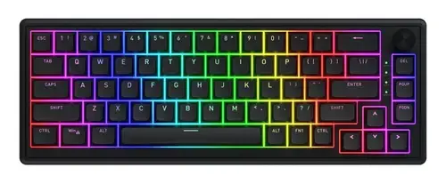 Tastatura Hator Skyfall 65, iluminare RGB, Wired, USB (Negru)