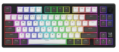 Tastatura Hator Skyfall Pro 80, Wireless 2.4Ghz, iluminare RGB (Negru)