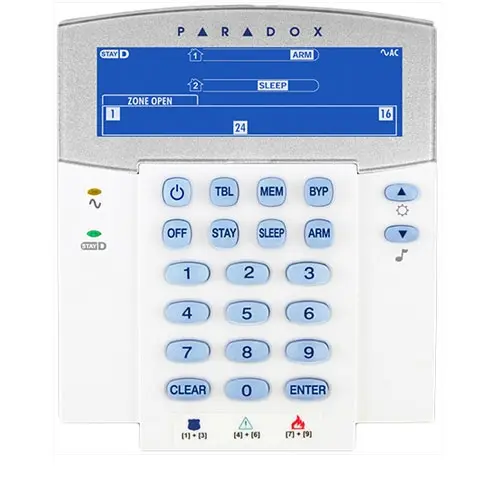 Tastatura LCD Paradox K35, 32 zone, 2 partitii, StayD