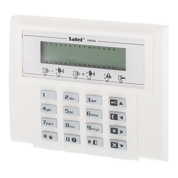 Tastatura LCD Satel VERSA-LCD, 3 butoane functionale, taste dedicate, buzzer