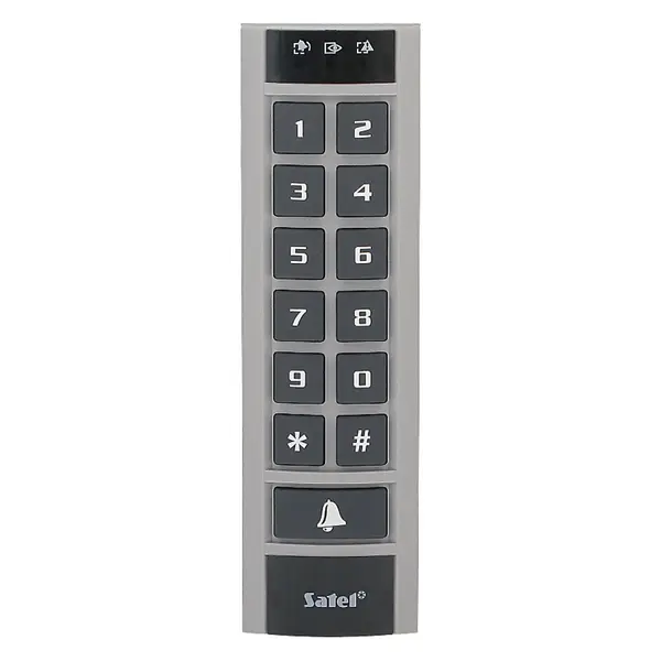 Tastatura LED de partitie cu cititor de proximitate Satel INT-SCR-BL, iesire yala electrica, monitorizare usa, buzzer