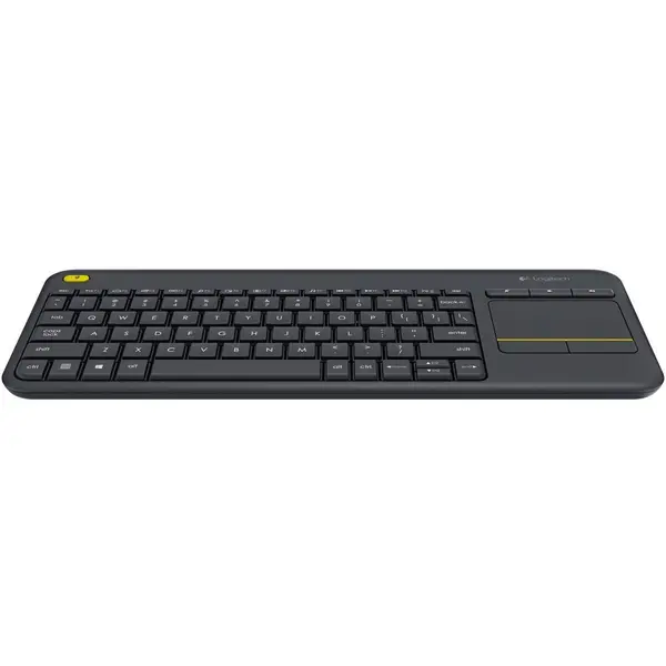 Tastatura Logitech K400 Plus, Wireless, USB, Negru